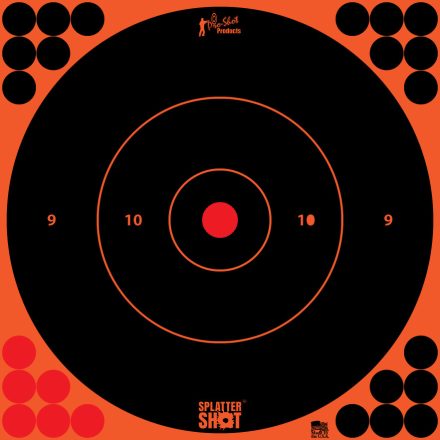 Splatter Shot® 12" Orange Bullseye Target - 5 Qty. pack