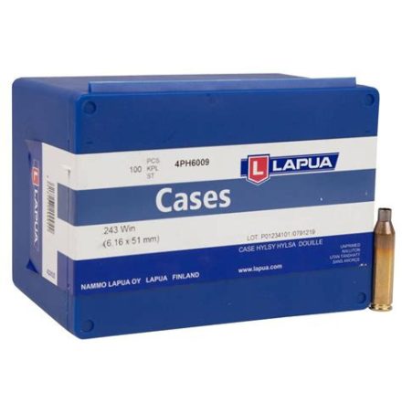 Lapua hüvely .243 Winchester - 100 db