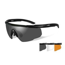   Wiley X 308 SABER ADV. Smoke/Clear/Rust Matte Black Frame Glasses