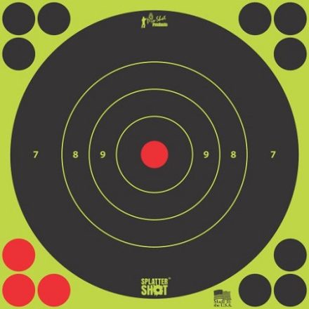 6" Splatter Shot® Bullseye Green - 60 Qty. Pack