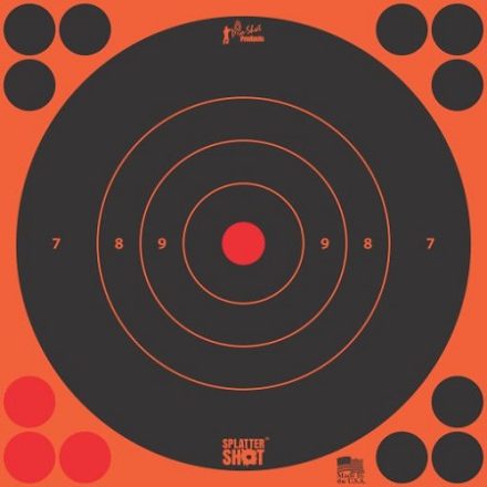 Splatter Shot® 8" Orange Bullseye Target - 30 Qty. pack