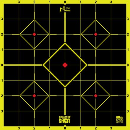Splatter Shot® 8" Green Sight-In Target - Peel & Stick - 6 Pack