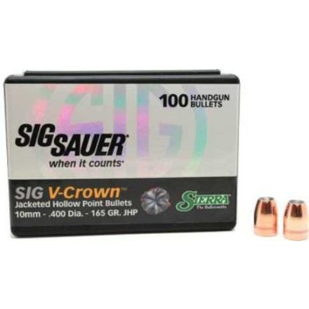 Sig Sauer 10 mm 165 gr JHP 100 darabos kiszerelésben