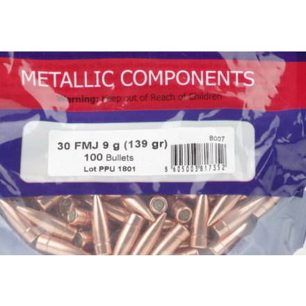 PPU  30  .308 139 gr  FMJ. 100 darabos kiszerelés