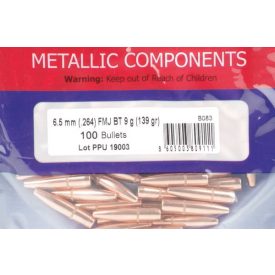   PPU 6,5mm  FMJ BT 9g (.264) 139 Grain  100 darabos kiszerelésben