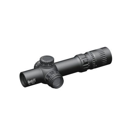 MARCH 1-10x24 FFP, 0.1 MIL Szálmegvilágított, 34 mm tubusú céltávcső