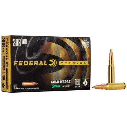 Federal 308 Win. Golden Medal 168gr