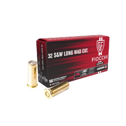 Fiocchi .32 S&W LONG WAD CUT. LWC 100gr