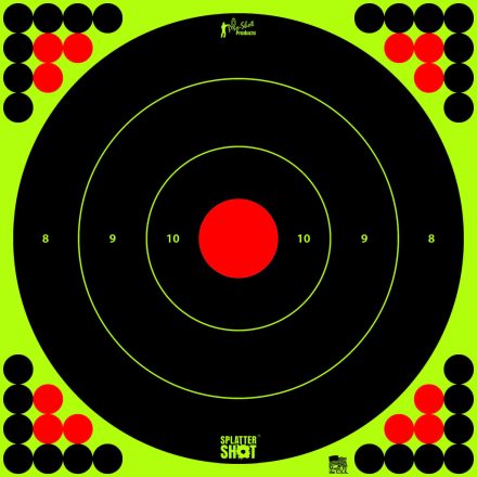 Splatter Shot® 17.25" Green Bullseye Target - 5 Qty. Pack