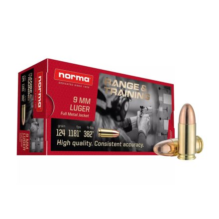 Norma 9mm Luger (9x19) FMJ 124gr