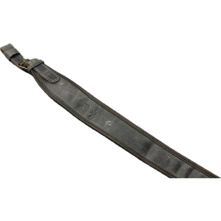 Párnázott vastag bőr puskaszíj 90 cm hosszú